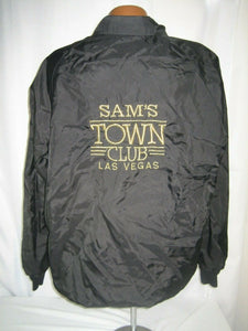 Sam's Town Club Casino Las Vegas Vintage Unisex Nylon Windbreaker Jacket XL 80s