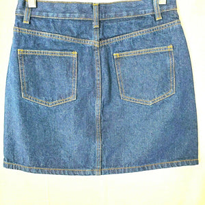 C&V Chelsea & Violet womens Dark Wash Denim Jean Skirt Size Small