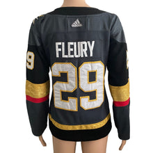 Load image into Gallery viewer, Vegas Golden Knights Jersey Womens S Fleury Adidas #29 2018 stanley cup patch