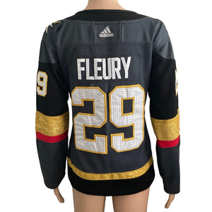 Vegas Golden Knights Jersey Womens S Fleury Adidas #29 2018 stanley cup patch