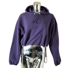 Load image into Gallery viewer, Topshop Hoodie Pullover Womens Purple Long Sleeve Crop Hoodie S 4 6