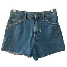 Load image into Gallery viewer, Topshop Shorts Womens Size 4 Denim Aline Distressed Medium Wash New