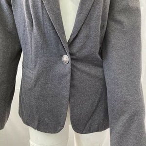 Gibson Womens Gray Fleece Blazer Jacket Size Large