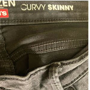 Denizen Curvy Skinny Jeans Womens Black Stretch Size 18M 34x32