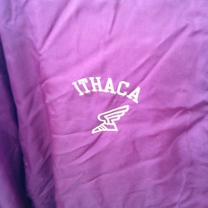 Ithaca college staff nylon pullover vintage staff jacket xxxl 3xl vtg ncaa 80s