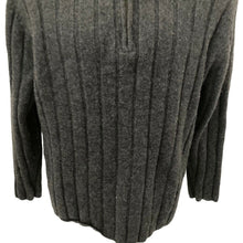 Load image into Gallery viewer, Vintage Gap Lambswool Sweater Gray Mens Pullover Zip Neck Size Medium