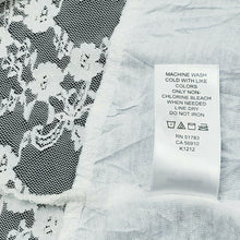 Load image into Gallery viewer, Maurices Top Open Front Womens Small White Lace Midriff Short Sleeve