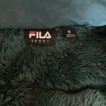 Load image into Gallery viewer, Fila Sport Jacket Fleece Sherpa Green Blue Women’s Full Zip Front