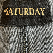 Load image into Gallery viewer, Saturday Womens Black Denim Vest Medium