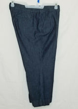 Load image into Gallery viewer, Ann Taylor Pants Womens Dark Wash Stretch Wide Leg Cuffed Cropped Pants 14P