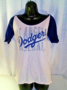 Los Angeles Dodgers Women's Pink Short Sleeve Baseball T-shirt