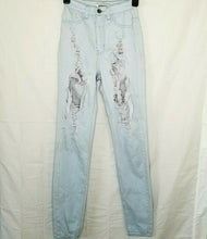 Load image into Gallery viewer, Aphrodite Jeans Light Wash Distressed Womens Juniors size 1