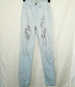 Aphrodite Jeans Light Wash Distressed Womens Juniors size 1