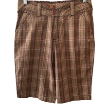 Load image into Gallery viewer, OP Shorts Bermuda Girls Size 14 Brown Plaid