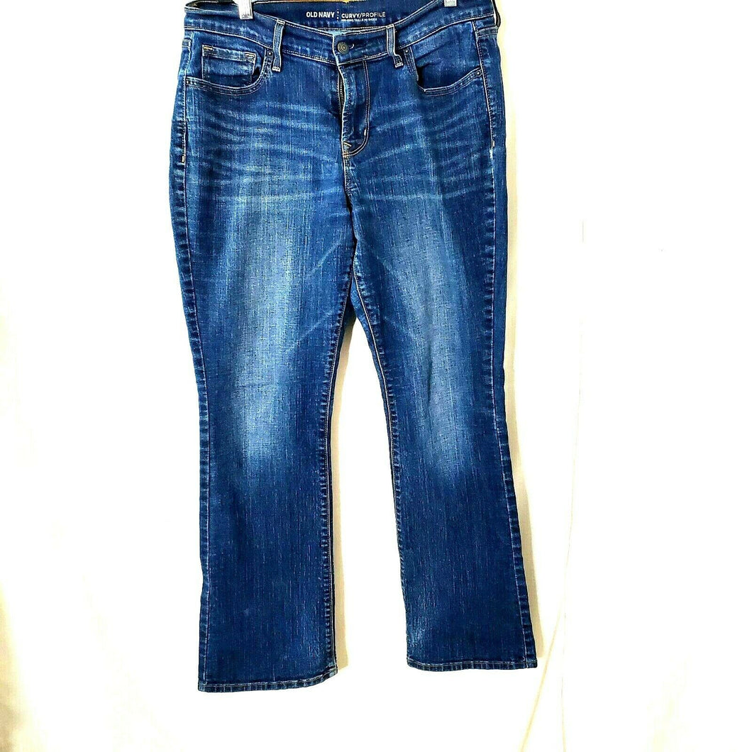 Old Navy Curry Profile Midrise Womens Blue Jeans Size 10 Short