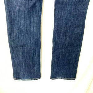 Lucky Brand Regular Inseam Womens Floral Embroidered Blue Jeans Size 4 27