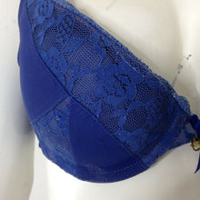 Load image into Gallery viewer, Daisy Fuentes Womens Royal Blue Padded Underwire Bra 36B