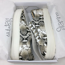 Load image into Gallery viewer, J Slides Hilton Platform Snakeskin Print Sneakers