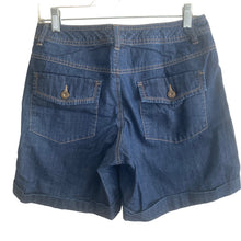 Load image into Gallery viewer, Rafaella Shorts Denim Womens Size 6 blue dark wash short shorts cuffed