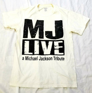 C Port & Company Adults Mens Womens White MJ Live Michael Jackson Tshirt  S