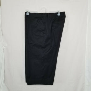 Lane Bryant Womens Black Wide Leg High Rise Casual Cropped Capris 18