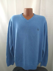 Chaps EST 1978 Mens Light Blue Pullover Sweater w Emblem XXL