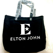 Load image into Gallery viewer, Elton John Farewell Yellow Brick Road Tour VIP Black Canvas Tote BAG ONLY 14x17