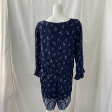 Load image into Gallery viewer, Scoop Womens Blue Fancy Paisley Floral Long Sleeve Romper Size XXL