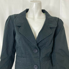 Load image into Gallery viewer, O&#39;neill Womens Black Button Front Light Jacket XL