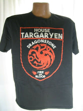 Load image into Gallery viewer, House Targaryen - Dragonstone Fire &amp; Blood t-shirt adult size XL Game Of Thrones