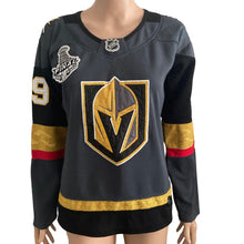 Load image into Gallery viewer, Vegas Golden Knights Jersey Womens S Fleury Adidas #29 2018 stanley cup patch