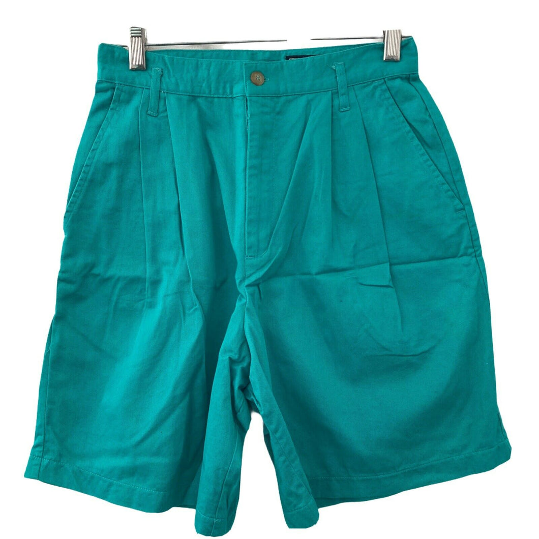 Essential Sports Loafers Shorts Bermuda Aqua Blue Womens Size 8 Hi Rise