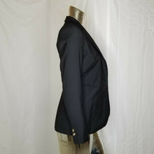 Load image into Gallery viewer, H&amp;M Blazer One Button Womens Black Lined Size 4