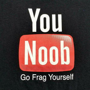 Glitch Gaming Apparel Mens You Noob Go Frag Yourself T-shirt XL gamer video game