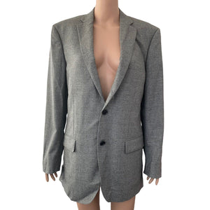 Indochino Blazer Mens Gray 100% Wool Size 50 Regular Newbury New