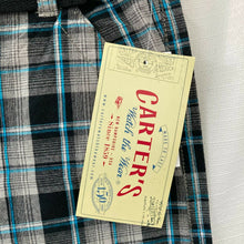 Load image into Gallery viewer, Carter&#39;s Watch The Wear Shorts Plaid Boys Size 18 Light Gray Blue Black Plaid