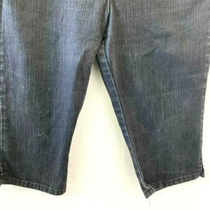 Lee Classic Fit At The Waist Dark Wash Black Denim Bermuda Shorts Size 4P