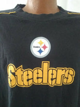 Load image into Gallery viewer, Pittsburgh Steelers Mens Black &amp; Yellow Long Sleeve shirt Large nfl football