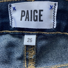 Load image into Gallery viewer, Paige Shorts Bermuda Ariana Womens Size 26 Denim Dark Wash Blue