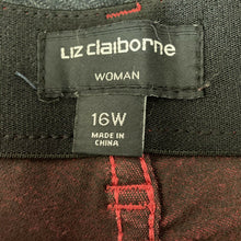 Load image into Gallery viewer, Liz Claiborne Jeans Womens Plus Size 16W Red Stretch High Rise