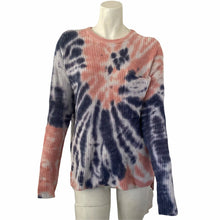 Load image into Gallery viewer, Belle By Belldini Sweater Lace-up Tie Dye Multicolored Womens Size Large