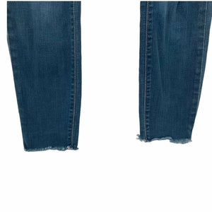 Refuge Jeans Distressed Womens Raw Hem Blue Size 0