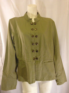 Live a Little Jacket Womens Green Size Large