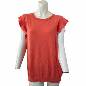 Halogen Sweater Pullover Short Sleeve Orange Womens Plus Size 1X