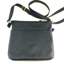 Load image into Gallery viewer, Picadilly Fashions Womens Black Faux Leather Shoulder Bag