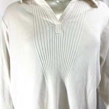 Load image into Gallery viewer, Denim &amp; Co. Women&#39;s White Quarter Sleeve White Casual Top Size Large