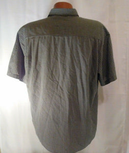 Burt Pulitzer Collectors Edition Mens Dark Green White Striped Casual Shirt L