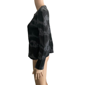 RDI Shirt Flannel Womens Medium Black Camo Pullover New