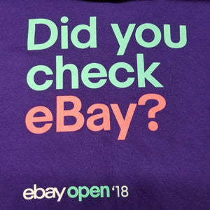 Ebay Open 2018 Tshirt XL purple multicolored