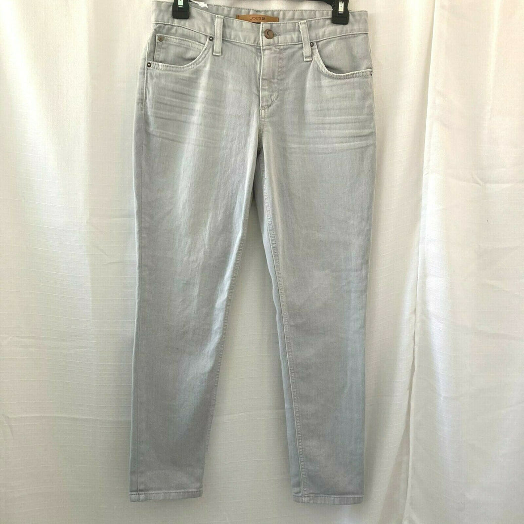 Joes Jeans Slim Crop Womens Gray Silver Denim Jeans Size 25